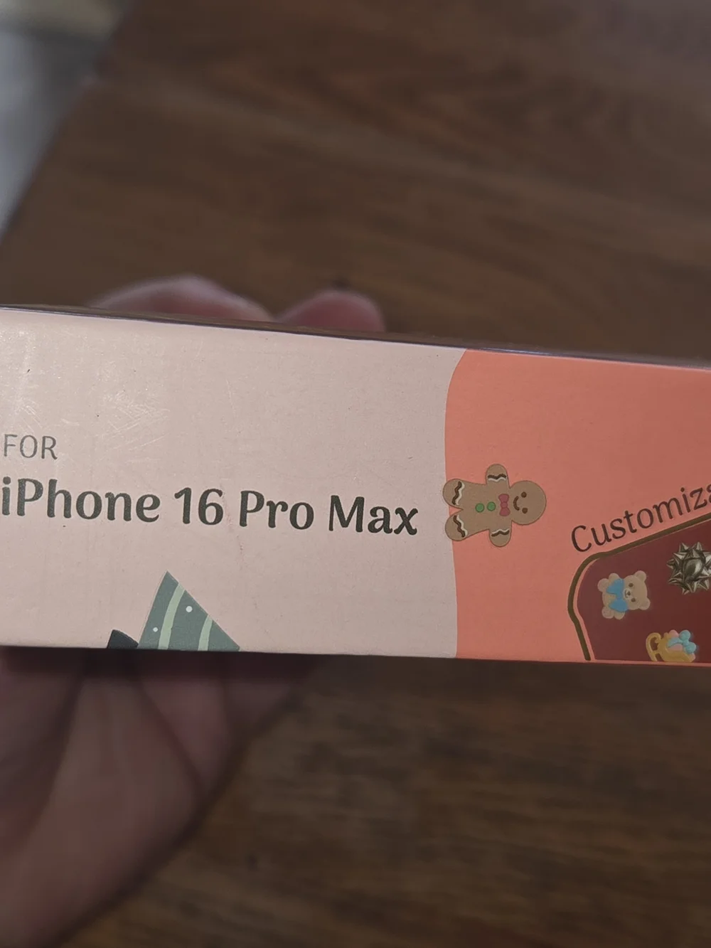 NIB, Red iPhone 16 Pro Max Case with Holiday Pop Charms. CP